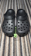 Unisex Classic Crocs-Black. UK