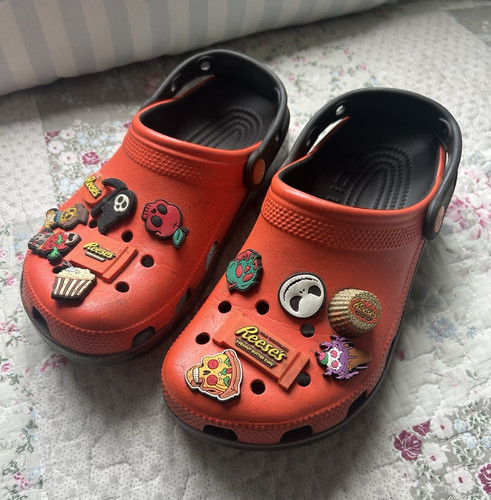 Crocs orange black - crocs, orange/black